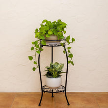 Load image into Gallery viewer, Rustproof 2 Pack Metal Planter Stands - Minimalist Design for Indoors &amp; Outdoors