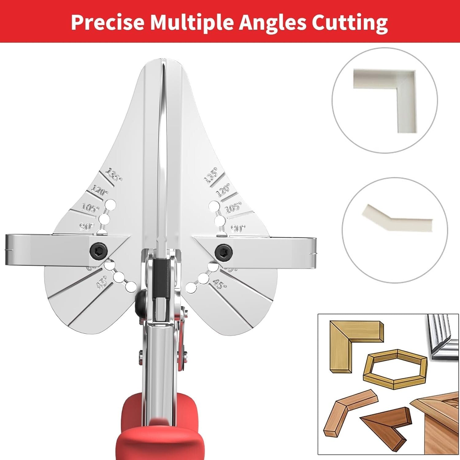 Durable Angular Cutting Tool for Soft Wood and PVC - Adjustable 45-135 Degrees