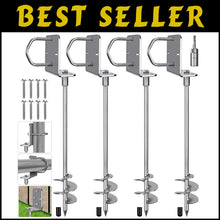 Load image into Gallery viewer, Multi-Purpose Ground Anchors - 18''/30'' Trampoline Stakes for Outdoor Safety