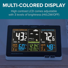 Load image into Gallery viewer, Advanced Weather Station with Full-Color LCD &amp; 300Ft Range – Indoor/Outdoor M...