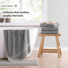 Load image into Gallery viewer, Elegant Space Grey 12-Piece Bath Towel Set - Luxurious 100% Cotton Collection
