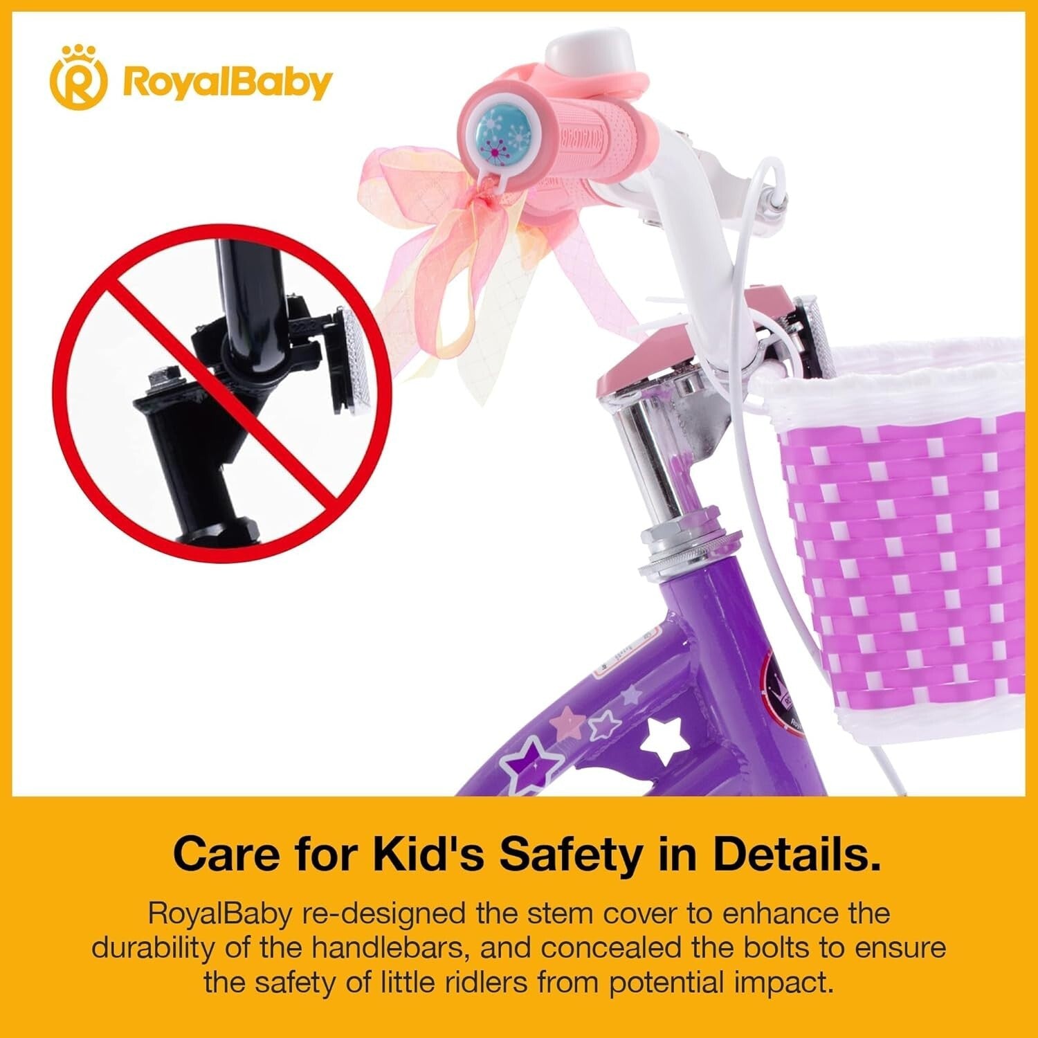 Stylish Girls Bike 14-Inch with Training Wheels & Basket for Easy Learning