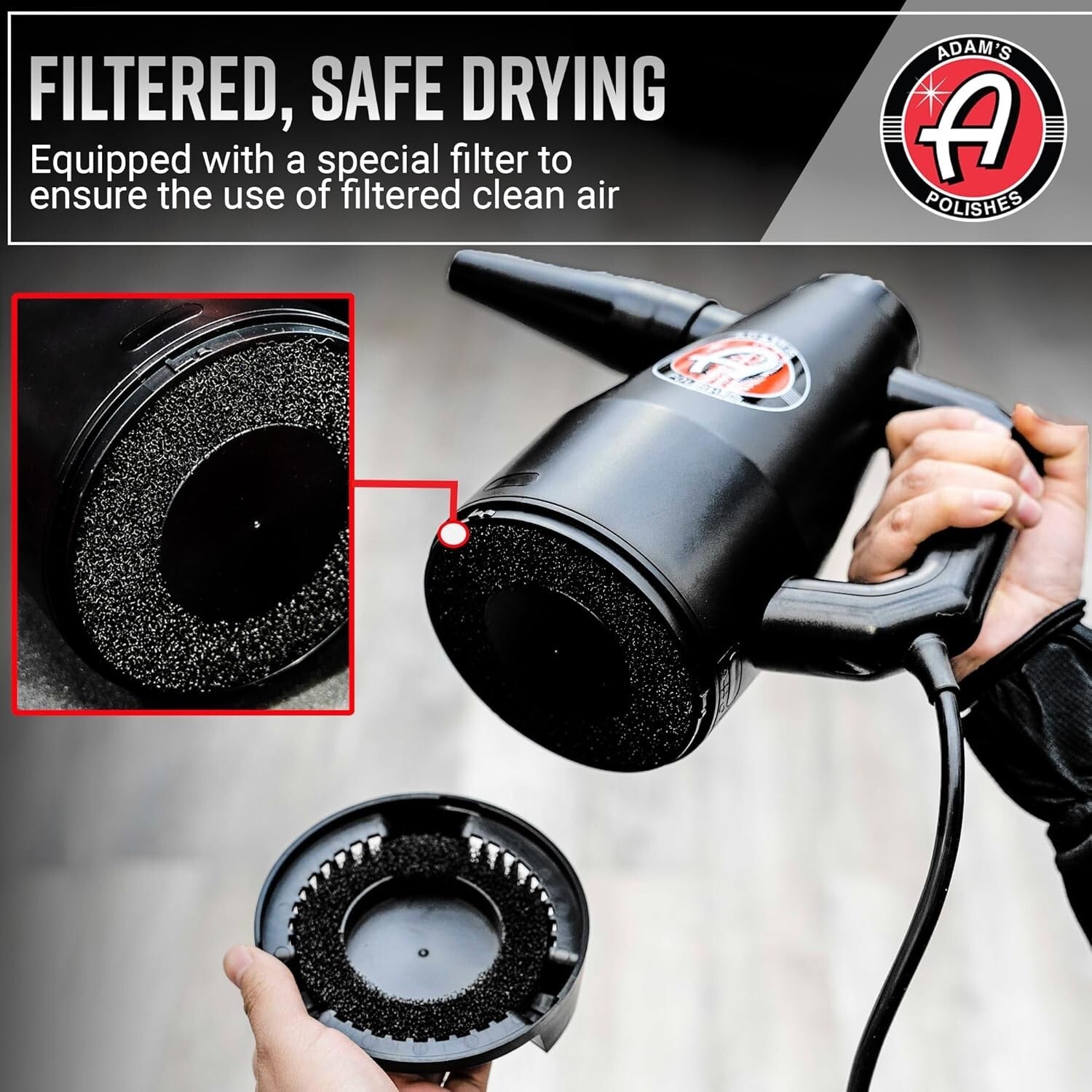 Effortless Touch-Free Auto Dryer with 20-Foot Cord - Perfect for Detailing