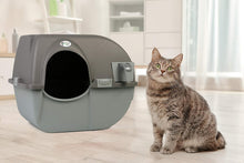 Load image into Gallery viewer, Regular Size Grey Self-Cleaning Litter Box - Quick Waste Disposal Solution
