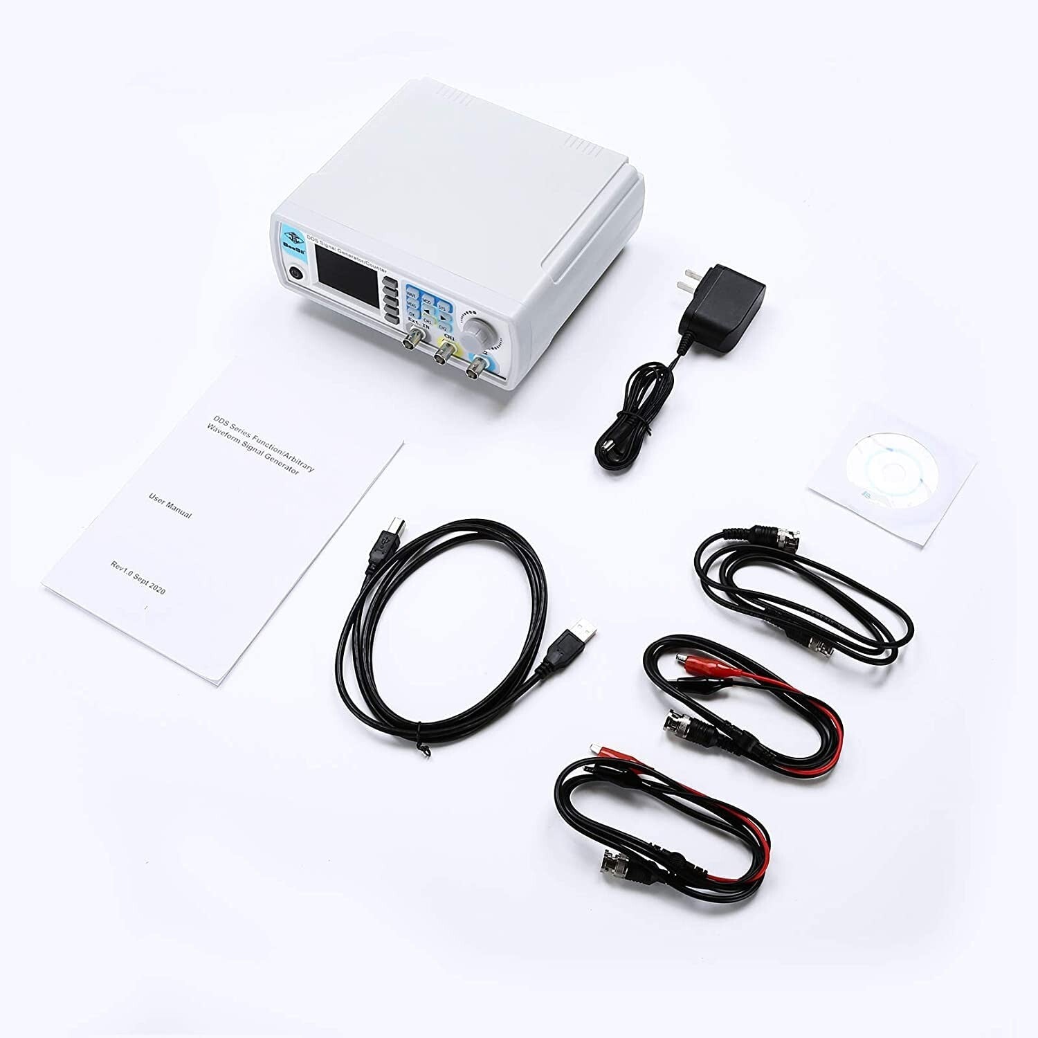 Lightweight 15MHz DDS Signal Generator and Frequency Meter for Electronics Test