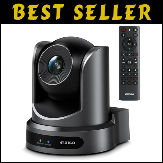 FHD 1080p Remote Controlled PTZ Camera - Perfect for Live Streaming Meetings