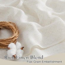 Load image into Gallery viewer, Elegant Linen Sheer Curtains - 70x63 Inch Panels for Bright, Airy Spaces