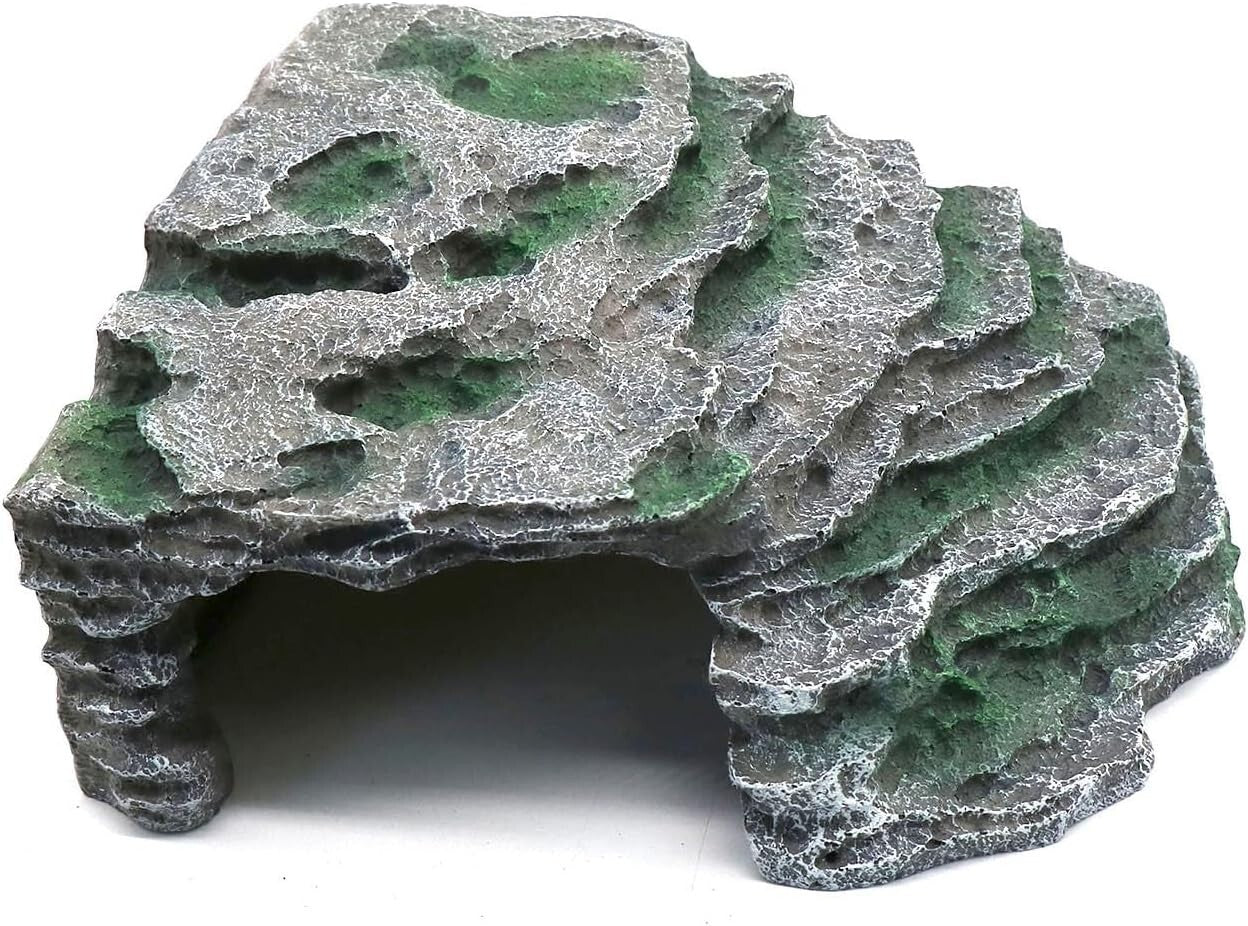 Multi-Purpose Reptile Basking Hideout - Large Rock Formation for Bearded Dragons