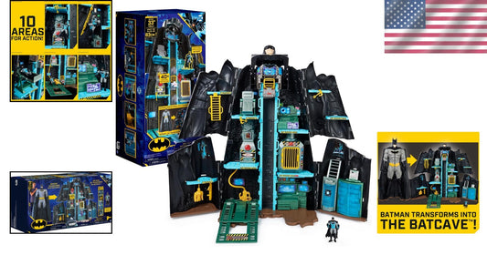 Transforming Batman Bat-Tech Batcave Playset - 4” Exclusive Figure & Accessories