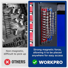 Load image into Gallery viewer, Durable 6-Piece Magnetic Socket Organizer with Easy Access Clips - 13.2 Inches