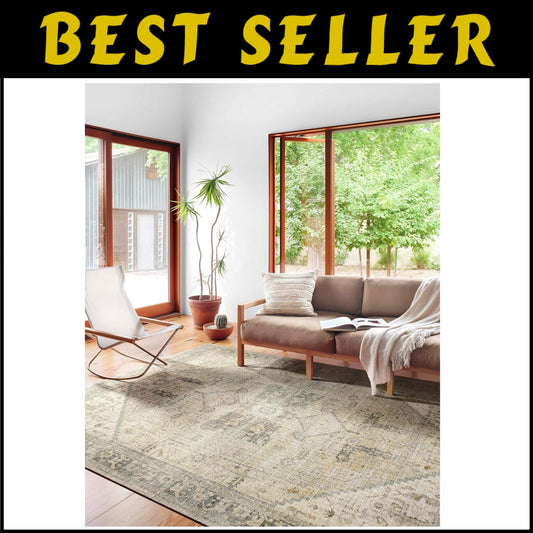 Elegant 6' x 9' Traditional Area Rug - Stain Resistant & Durable Polyester