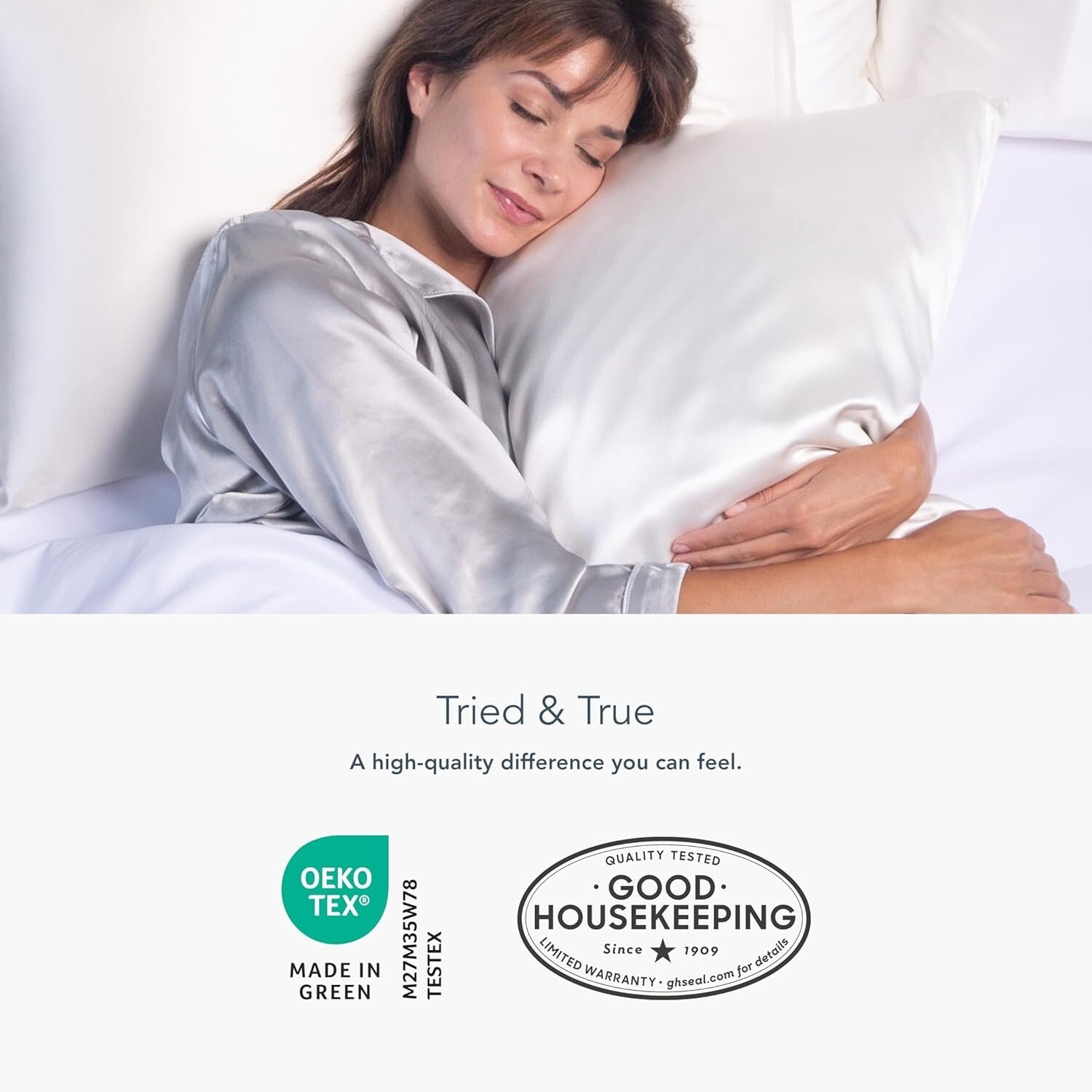 Good Housekeeping Approved 30mm Pure Silk Pillowcase Set in Taupe - King Size