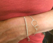 Load image into Gallery viewer, Adjustable Sterling Silver Charm Bracelet - Meaningful Gift for 18th Birthdays