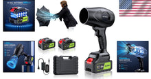 Load image into Gallery viewer, Lightweight Cordless Leaf Blower - 500000RPM Power with Batteries &amp; Charger