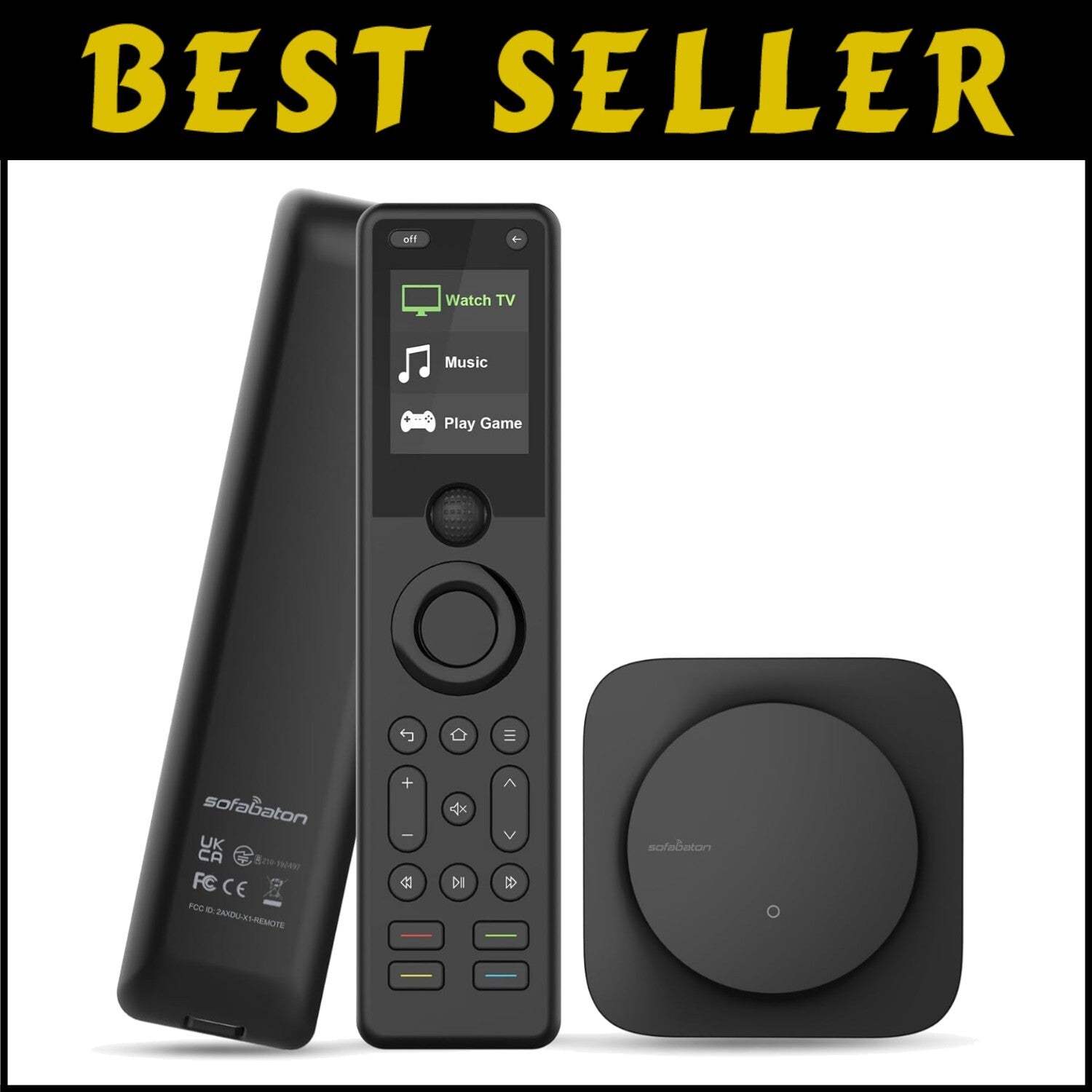 Effortless X1S Universal Remote: Smart Home Integration, Macro Buttons Included