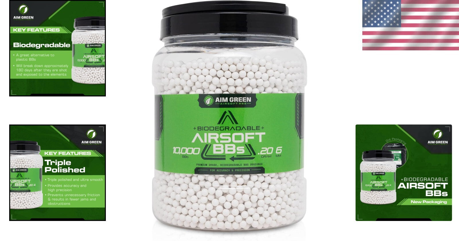 Eco-Conscious White Airsoft BBs - Biodegradable 6mm for Tournaments & Practice