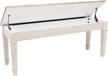 Load image into Gallery viewer, Skempton Farmhouse Storage Bench - Stylish Acacia Wood with Hidden Storage