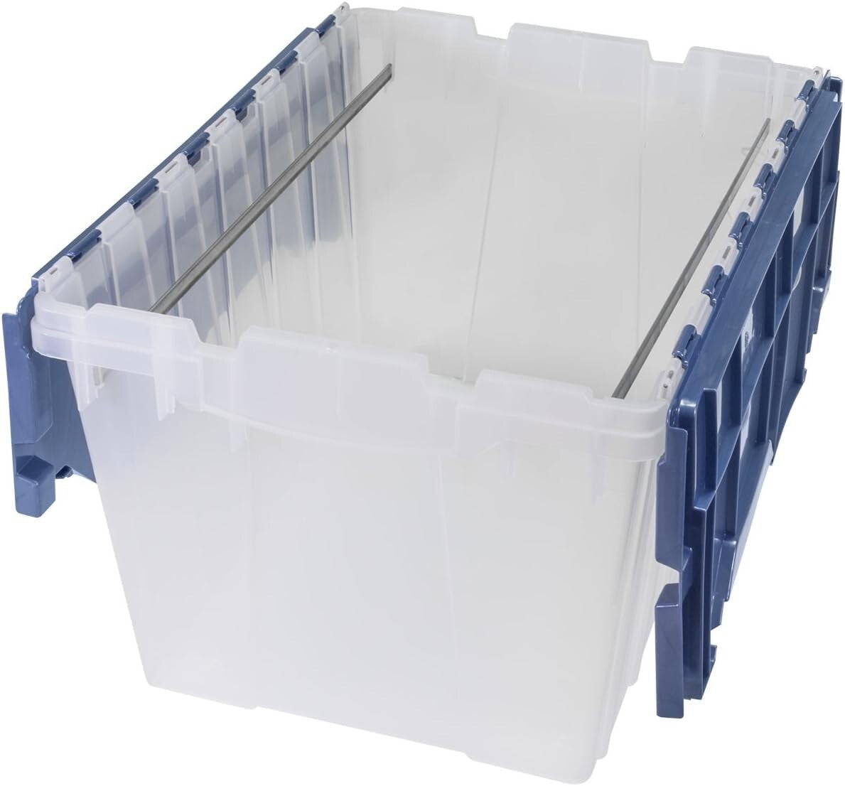 Versatile 12 Gallon Stackable Storage Box with Clear Design for Easy Viewing