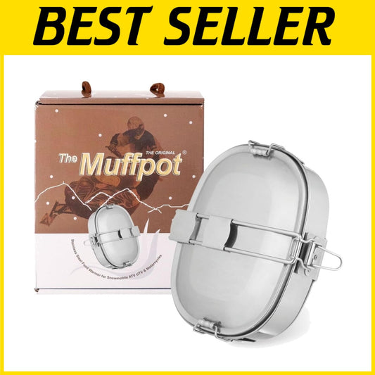 Enjoy Hot Camping Meals with MuffPot Exhaust Food Warmer for Outdoor Adventures