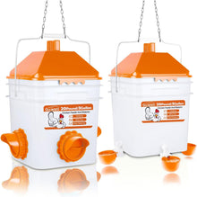 Load image into Gallery viewer, Rain-Proof Hanging Feeder &amp; Waterer Set for Chickens - Easy Installation &amp; Use