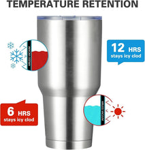 Load image into Gallery viewer, Stylish 30oz Insulated Coffee Tumblers - 12 Count, Includes Straws &amp; Brushes