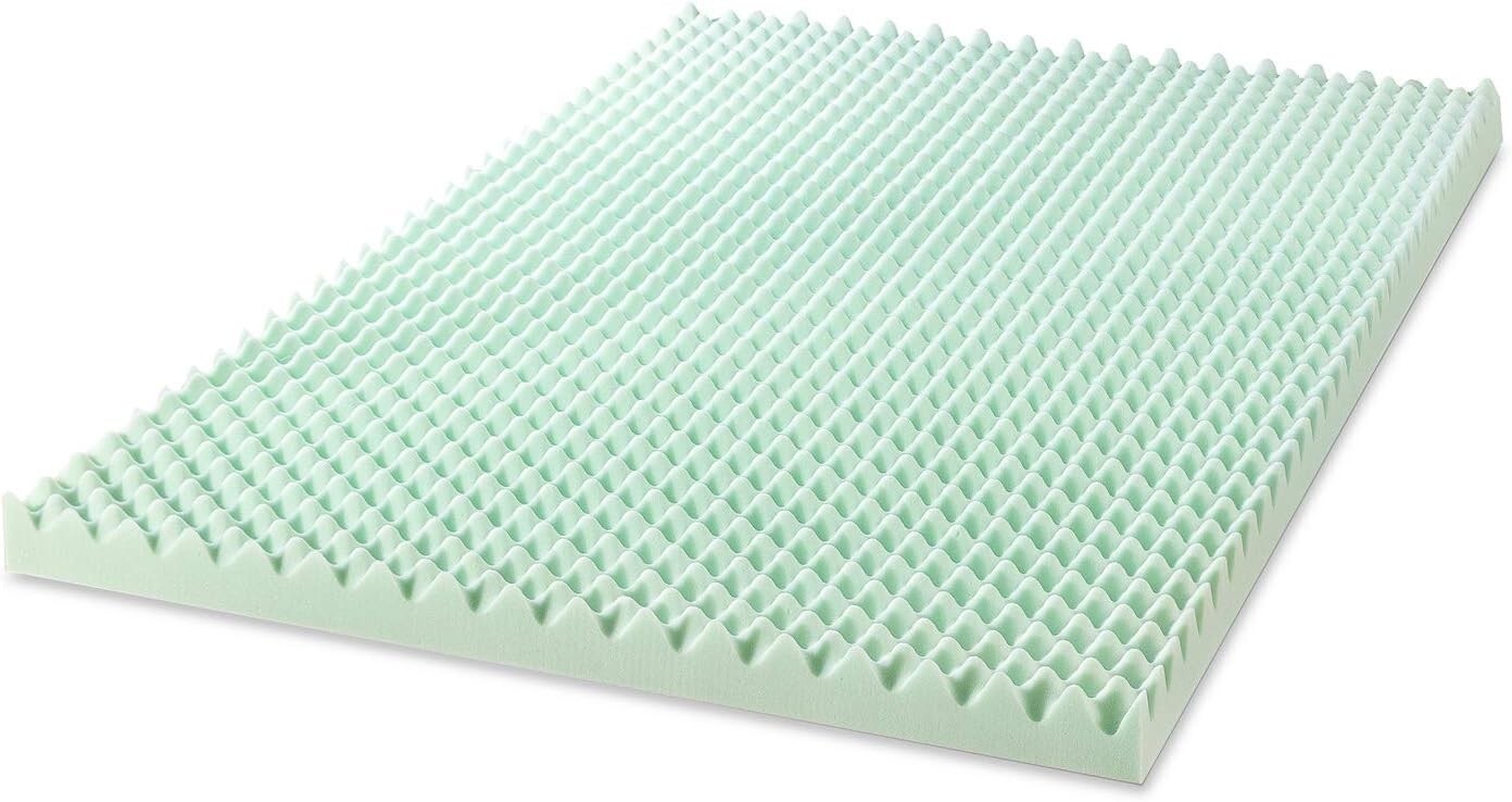 Breathable 4-Inch Twin Memory Foam Topper with Aloe Infusion for Restful Sleep