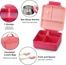 Load image into Gallery viewer, Insulated 54oz Bento Lunch Box and Soup Jar for Kids - Convenient &amp; Practical