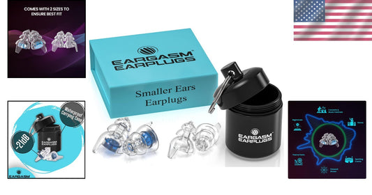 Custom Fit Earplugs for Smaller Ear Canals - Noise Protection for All Activities