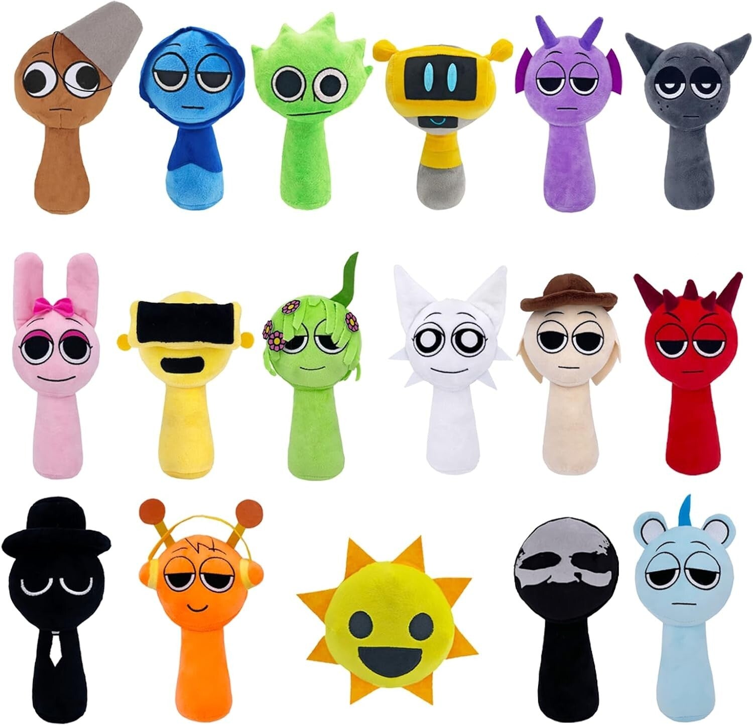 Compact Sprunki Plush Toy, 10-Inch Cuddle Buddy for Kids - Easy Care