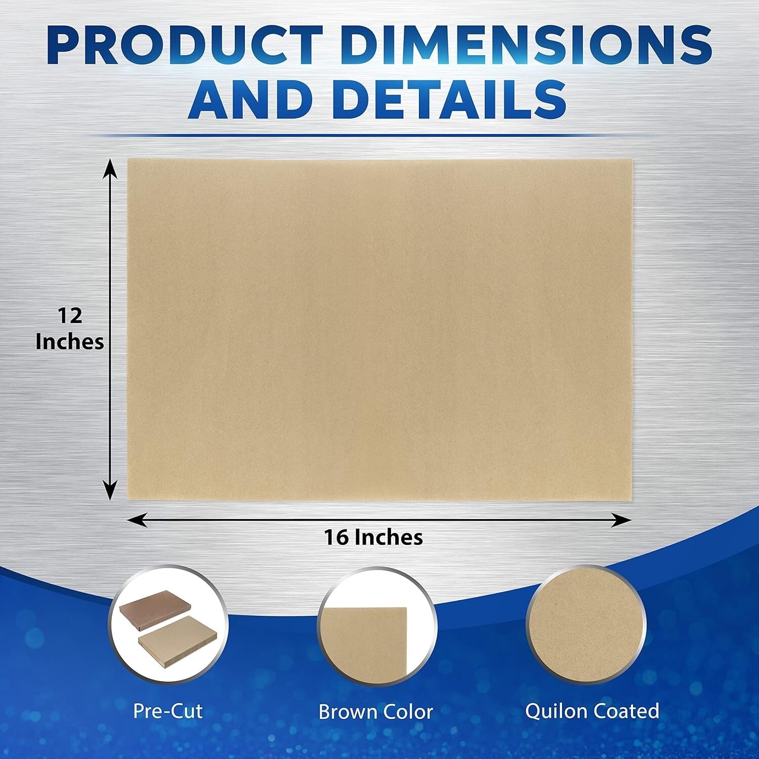 12" x 16" Half Size Commercial Baking Parchment Paper - 1000 Grease-Proof Sheets