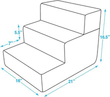 Load image into Gallery viewer, Stylish Pet Stairs - Foldable and Non-Slip Foam Steps for Easy Furniture Access
