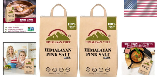 Fine Grain Pink Himalayan Salt 10 lbs - 100% Pure, Natural, and Ethically Sou...