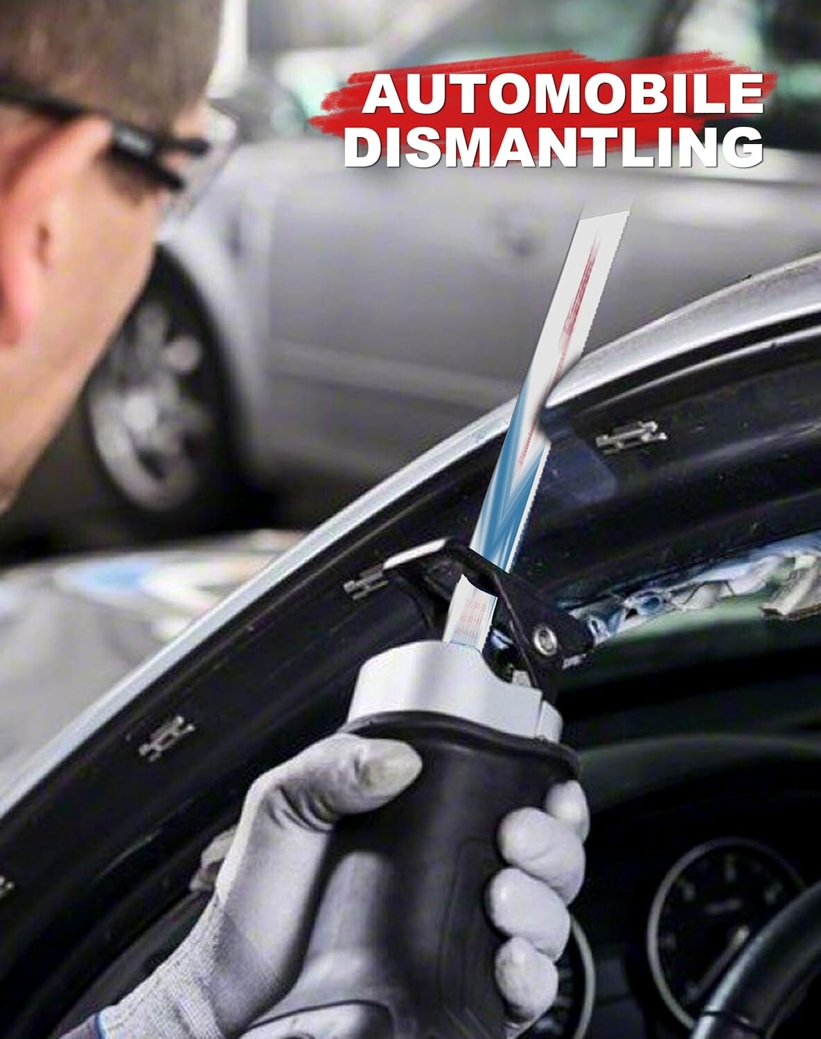 25 Pack 12 Inch Bi-Metal Reciprocating Saw Blades for Precision Metal Cutting