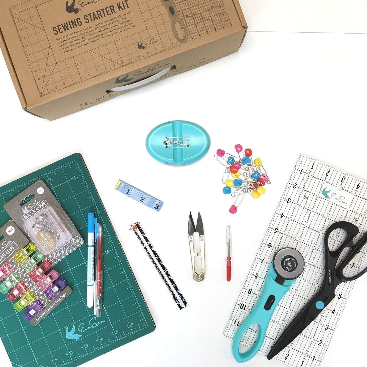 Ultimate Sewing Starter Kit with 10 Essential Tools - Perfect for Beginners