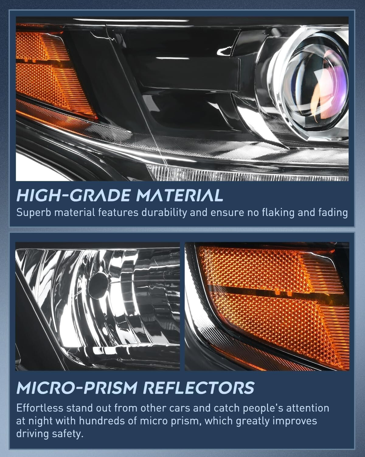 DOT Compliant Replacement Headlights for 2015-2020 Chevy Tahoe & Suburban Models