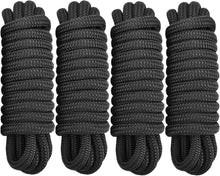 Load image into Gallery viewer, Premium 4 Pack 1/2" x 20' Double Braided Dock Lines for Secure Boat Docking