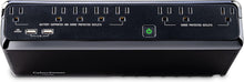 Load image into Gallery viewer, Compact 700VA UPS with Surge Protection &amp; USB Charging - Black Power Supply
