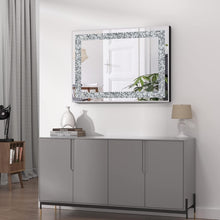 Load image into Gallery viewer, Elegant 28 x 20 Wall-Mounted Mirror - Crystal Bling for Any Decor Style