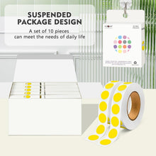 Load image into Gallery viewer, Self-Adhesive Round Dot Stickers - 1/2 Inch Yellow Labels for Any Occasion