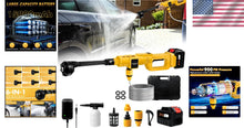 Load image into Gallery viewer, Lightweight Cordless Pressure Washer Gun - 900 PSI, Ideal for Cars and Gardens