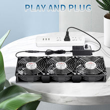 Load image into Gallery viewer, Compact 120mm x 38mm Exhaust Fan with Speed Controller, Ideal for Electronics