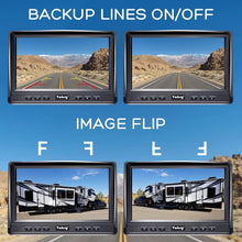 Load image into Gallery viewer, Reliable 7 Inch Wired Backup Camera - 1080P HD Night Vision for Trucks &amp; RVs