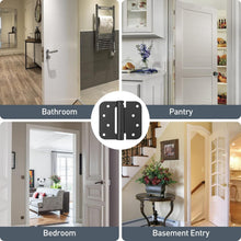 Load image into Gallery viewer, Soft Close Door Hinges - 4 Pack, Matte Black, Ideal for Residential &amp; Commercial