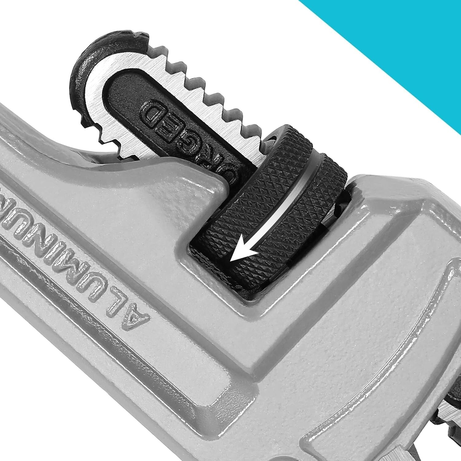 Professional 3-Piece Aluminum Pipe Wrench Set - Durable & Lightweight