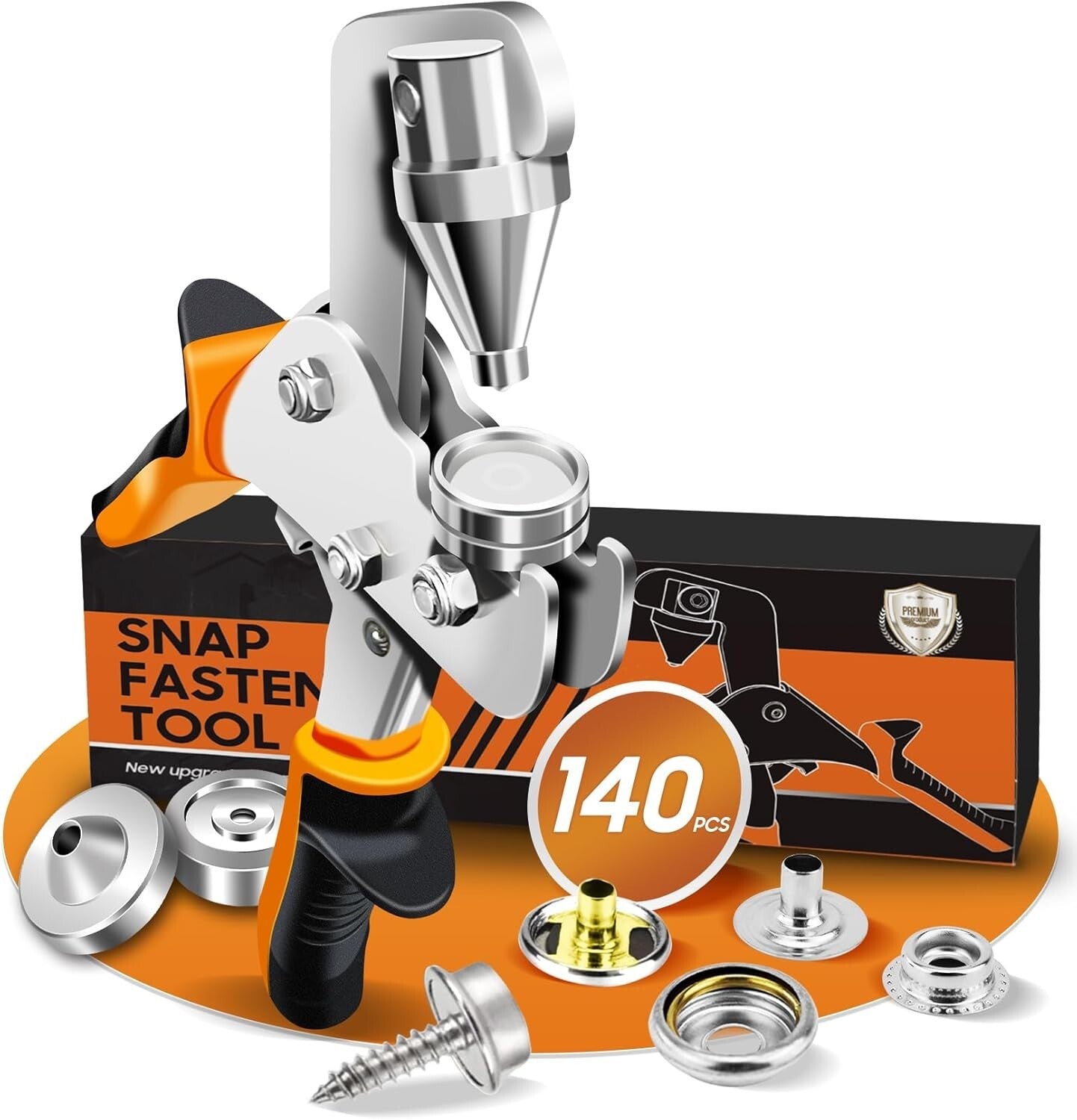 40-Set Snap Fastener Tool Kit - Effortless Snap Installation for DIY Projects