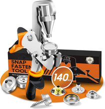Load image into Gallery viewer, 40-Set Snap Fastener Tool Kit - Effortless Snap Installation for DIY Projects