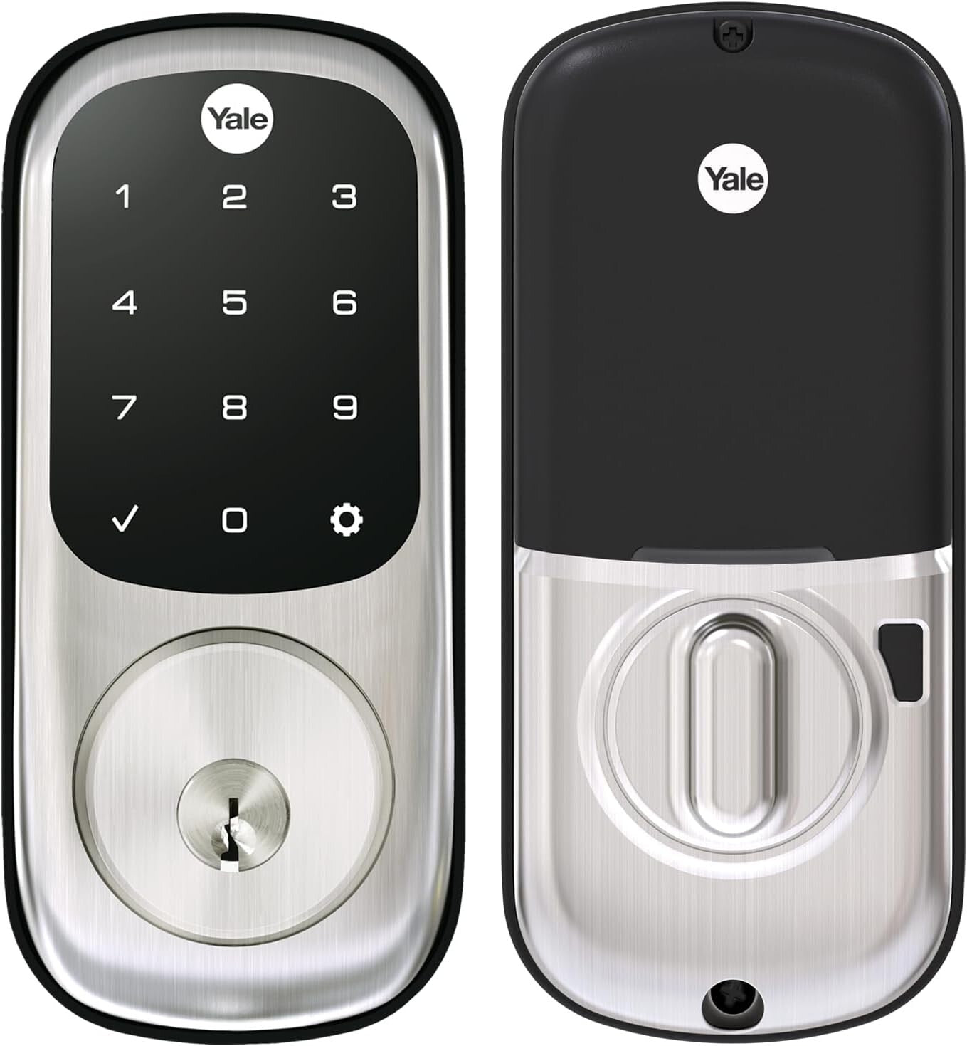 Assure Lock Satin Nickel Touchscreen Deadbolt - Smart Z-Wave Enabled Security