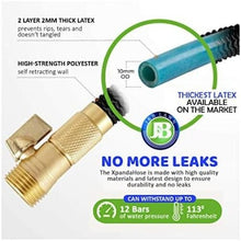 Load image into Gallery viewer, Lightweight 150ft Expandable Garden Hose with Brass Connectors &amp; Spray Nozzle