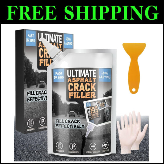Comprehensive Asphalt Crack Repair Kit - High Elasticity & Weed-Proof Sealer