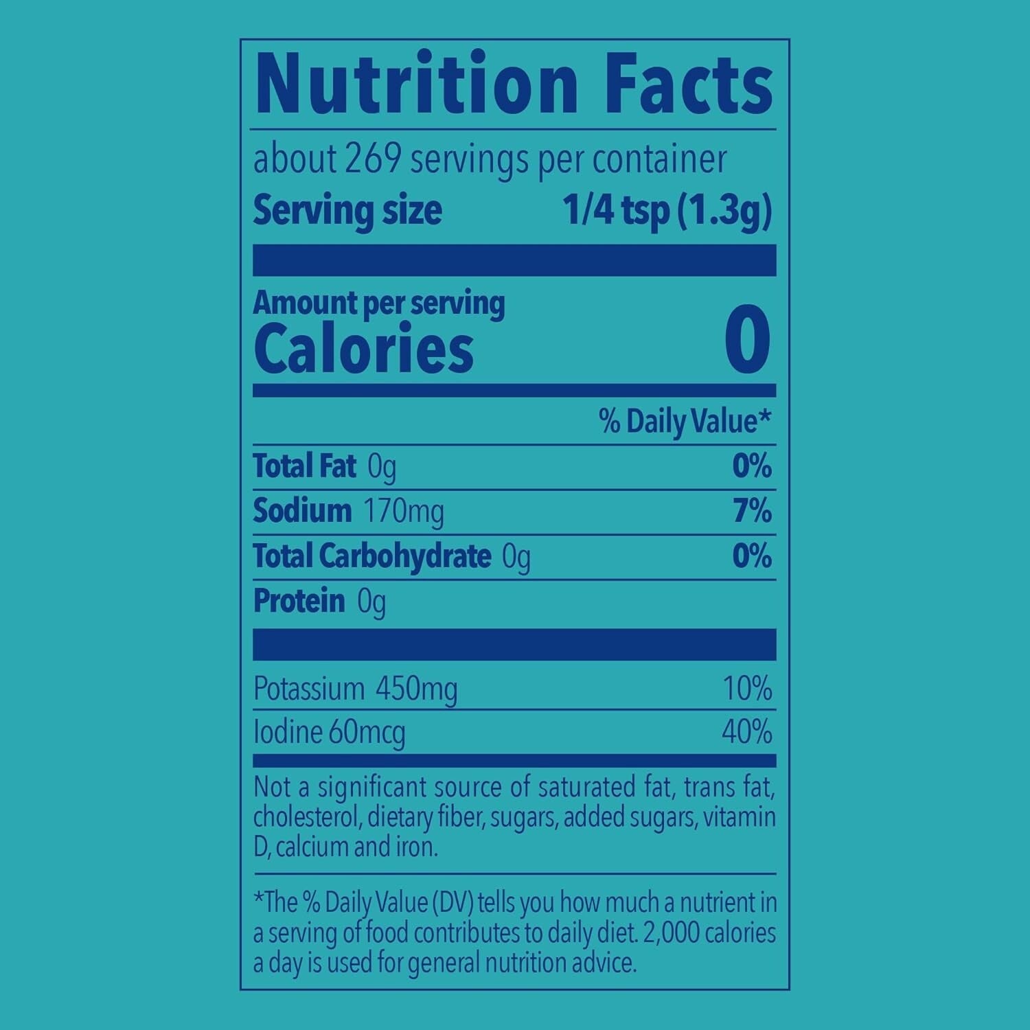 Great-Tasting Iodized Reduced Sodium Salt – Healthier Cooking Option, Pack of 6